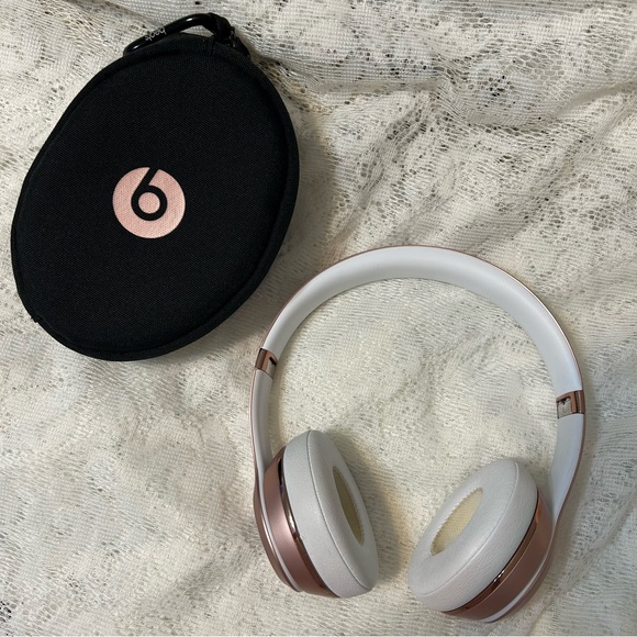 beats by dre solo headphones rose gold